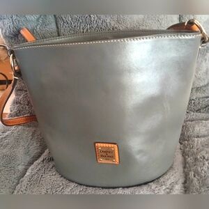 SOLD! Dooney & Bourke Gray Bucket Bag
